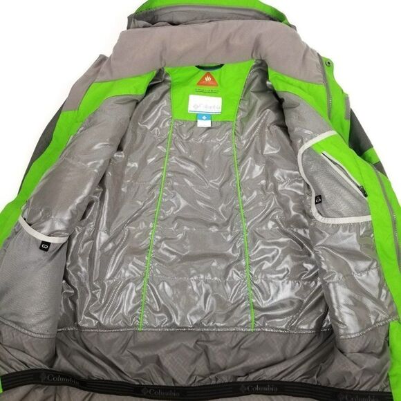 Columbia Fusion Exact Boulder Nylon Omni-Heat Waterproof Hooded Jacket Gorpcore - Picture 5 of 11